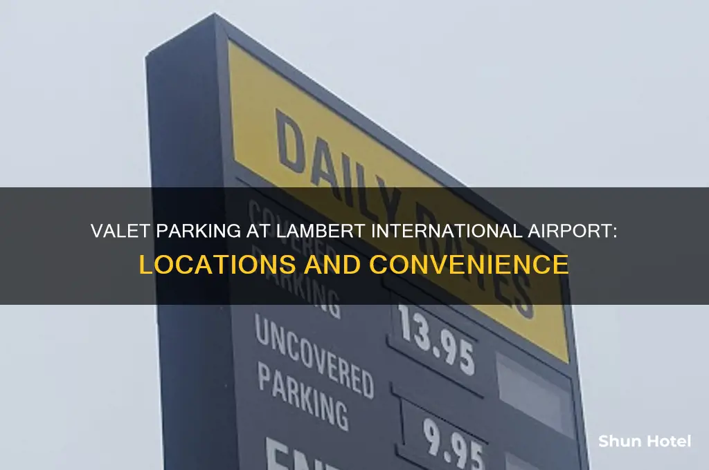 where is there valet parking at lamber international airport