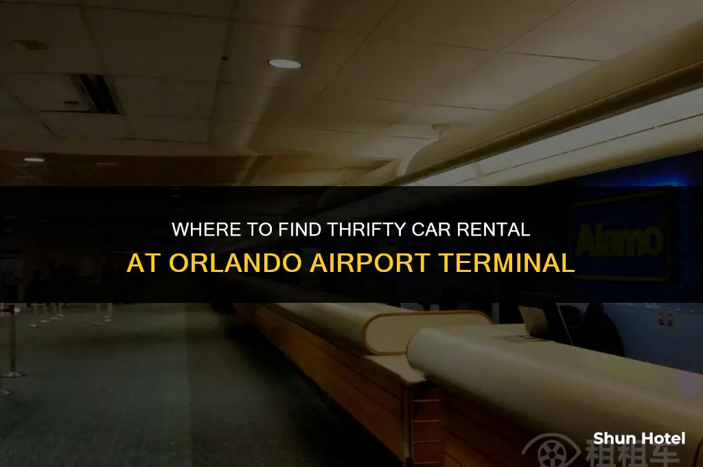 where is thrifty car rental in orlando airport terminal