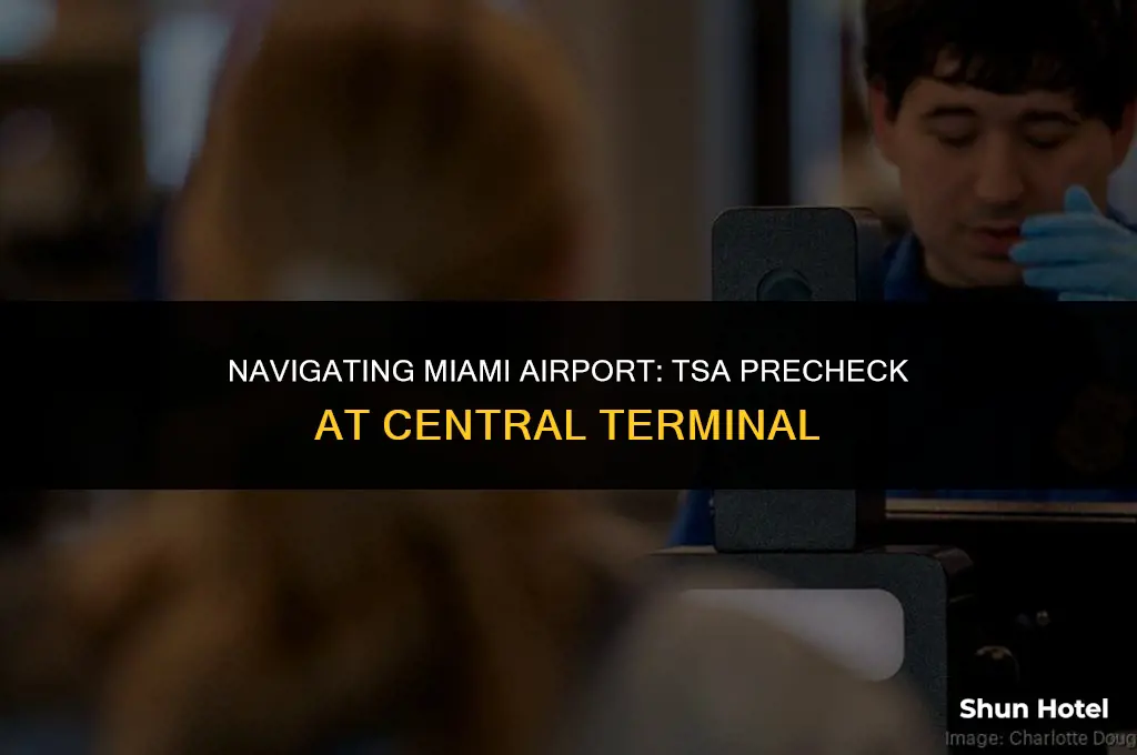 where is tsa precheck at central terminal at miami airport