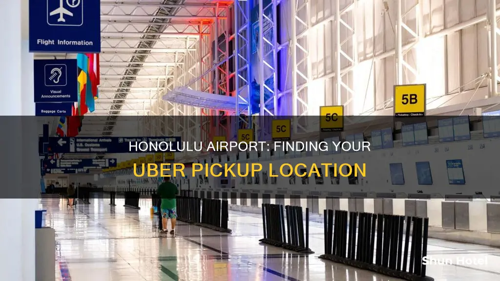 where is uber at honolulu airport
