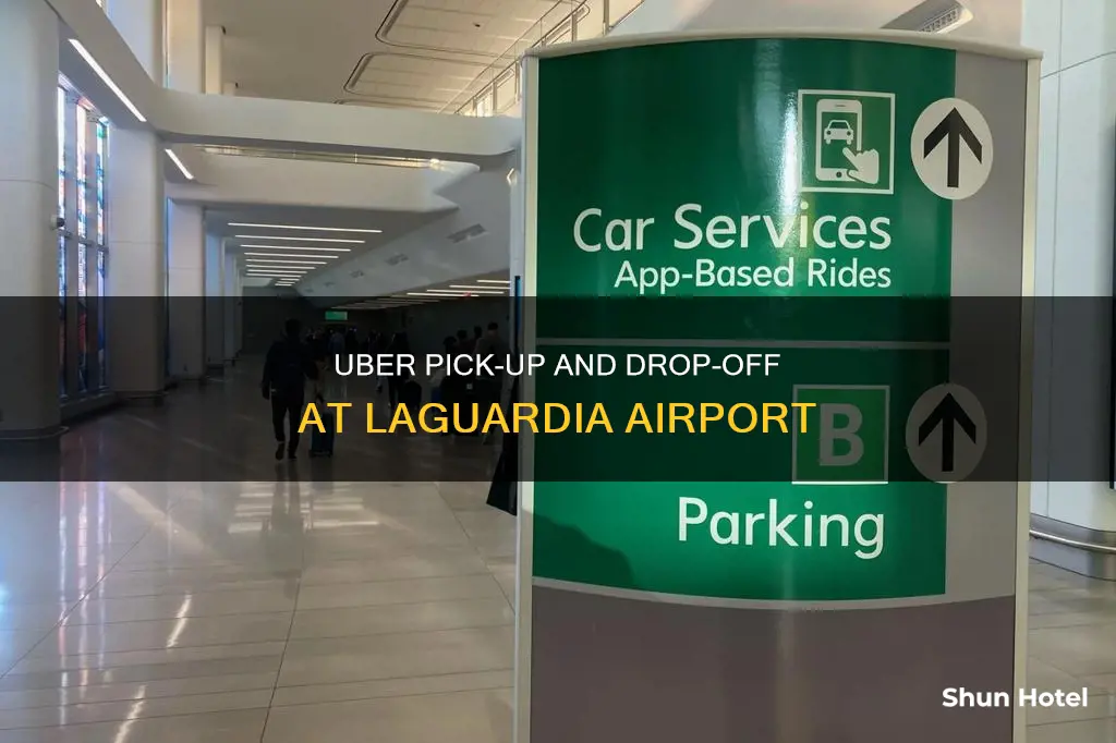 where is uber at laguardia airport