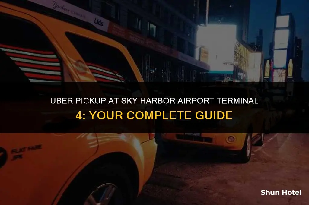 where is uber pickup at terminal 4 skyharbor airport