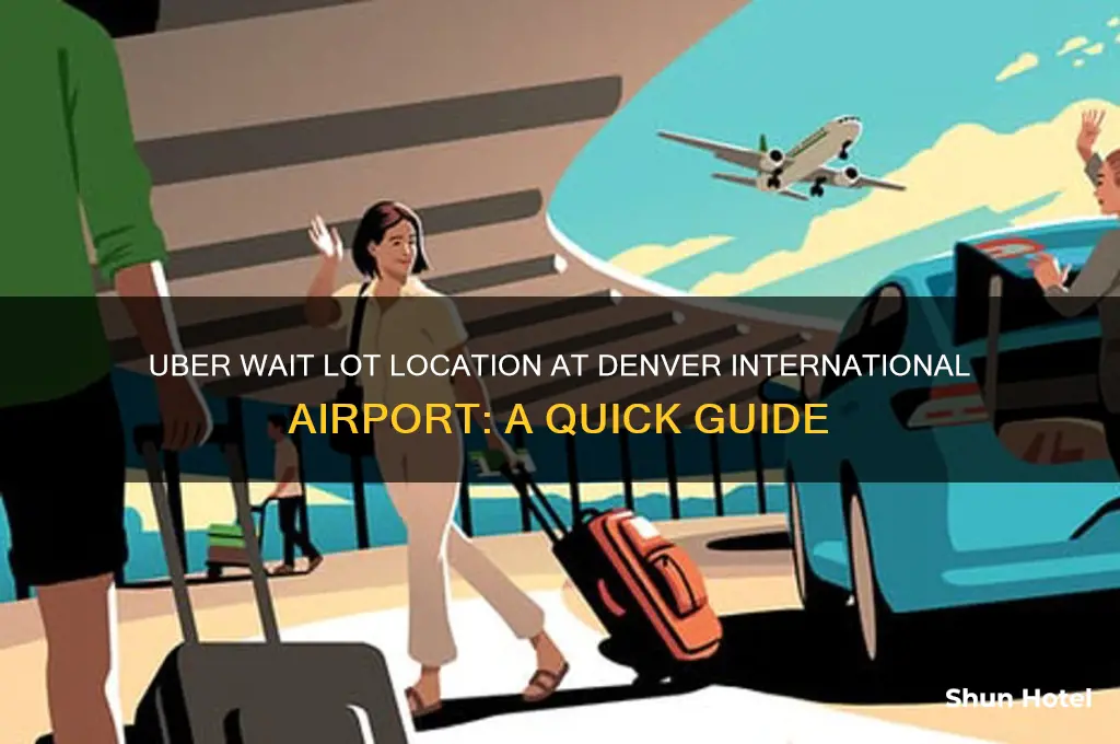 where is uber wait lot at denver international airport