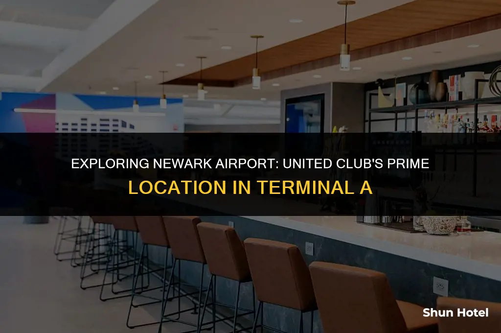 where is united club in newark airport terminal a
