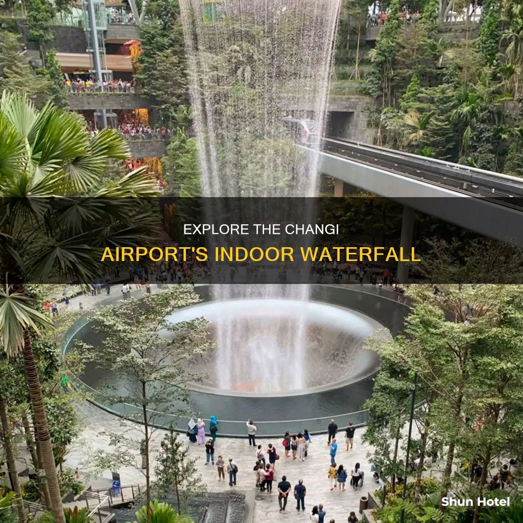 where is waterfall at changi airport