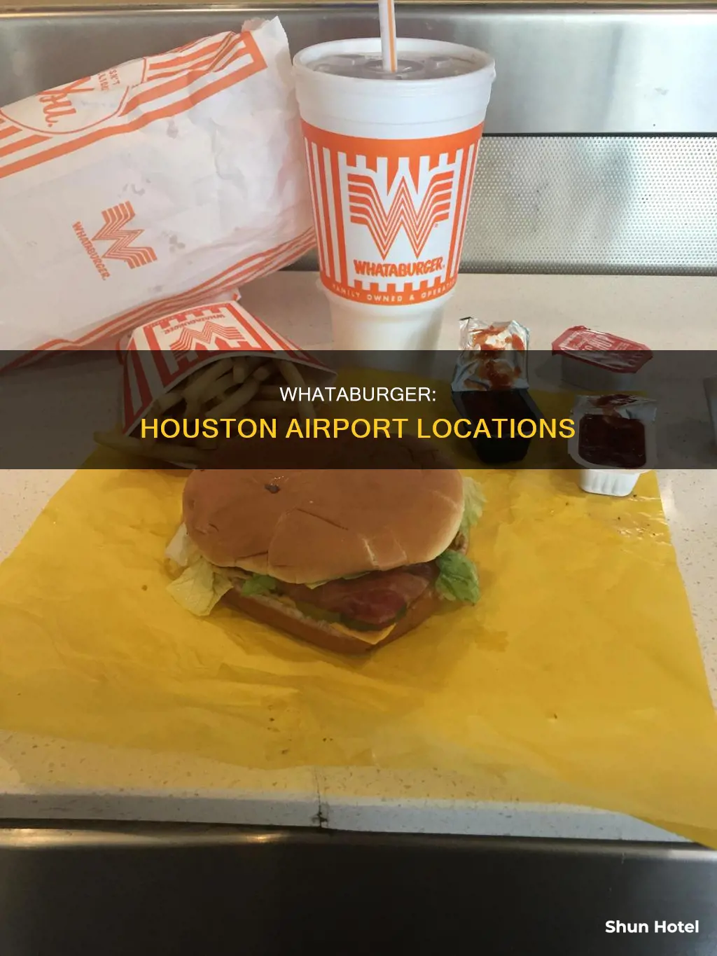 where is whataburger in houston airport