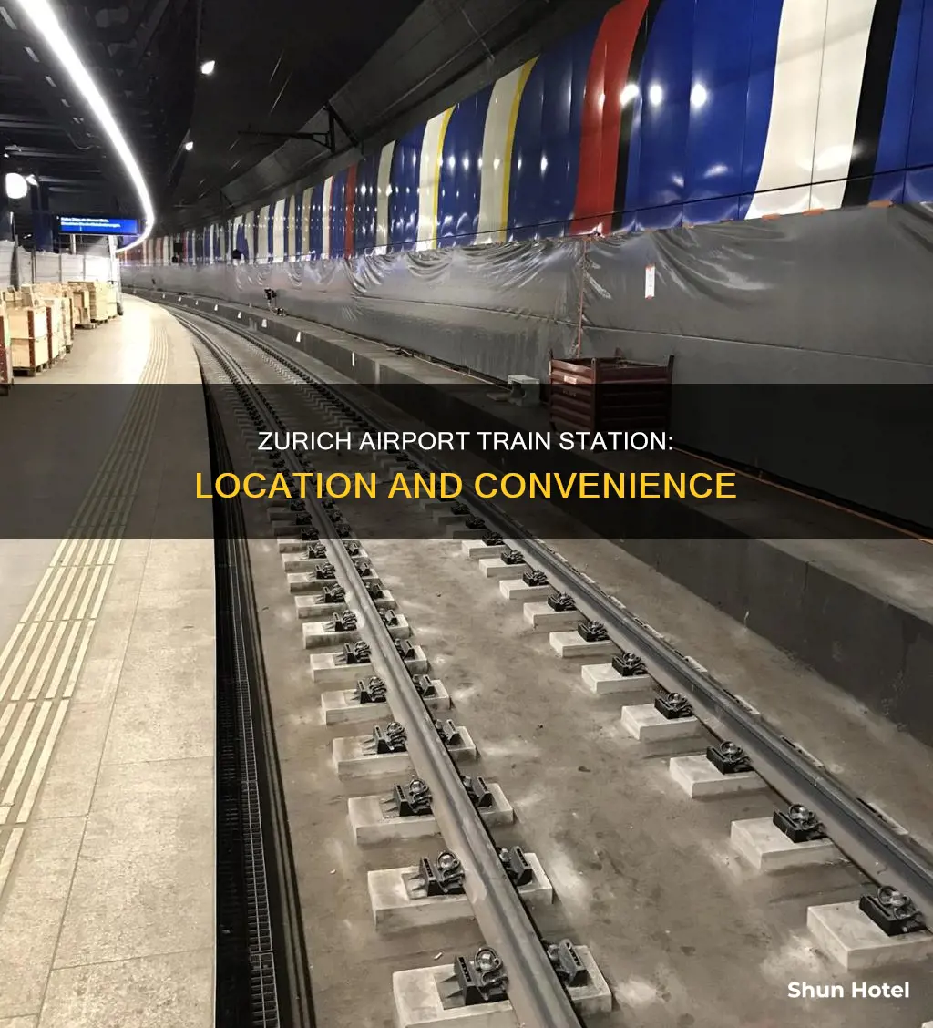 where is zurich airport train station