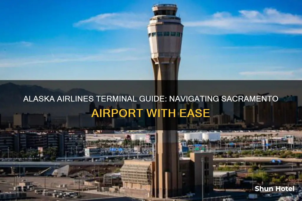 where terminal does alaska airlines fly enter at sacramento airport
