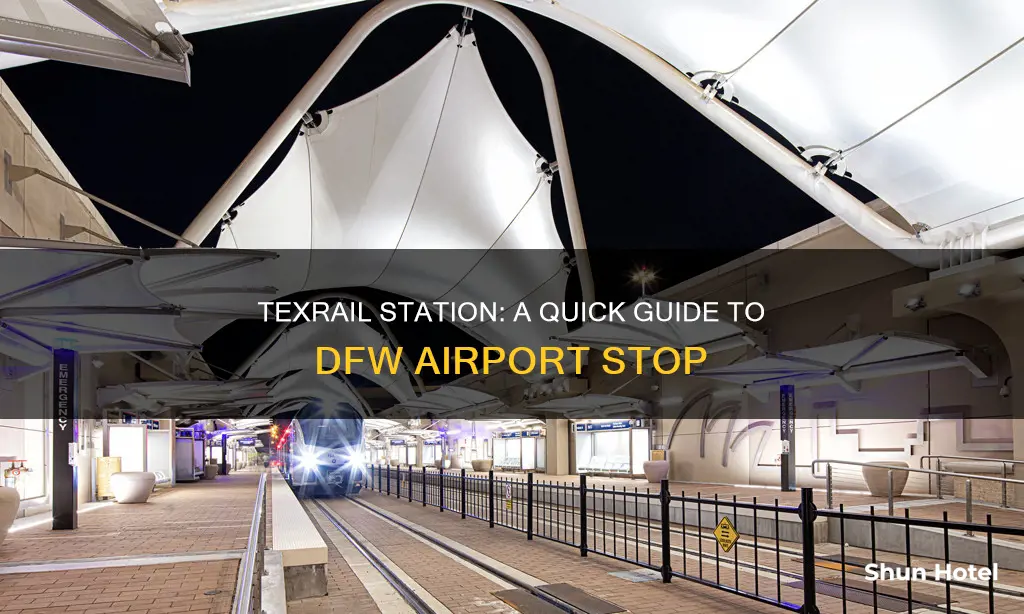 where texrail station at dfw airport