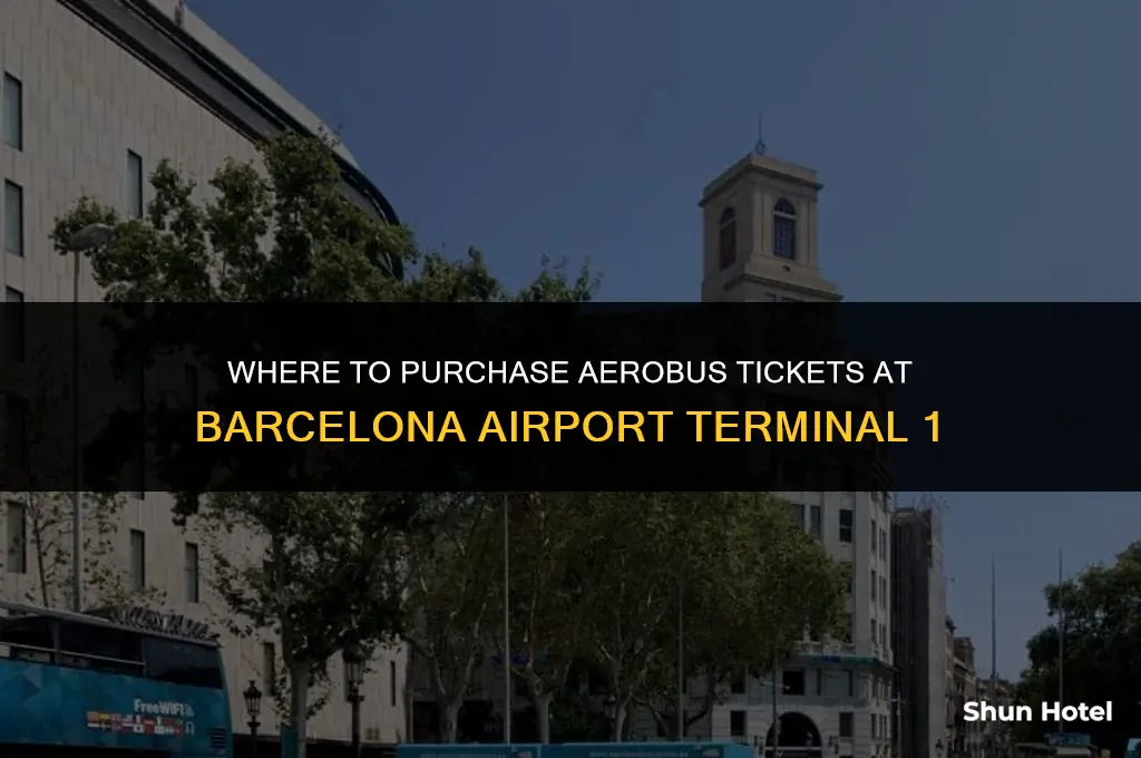 where to buy aerobus tickets at barcelona airport terminal 1