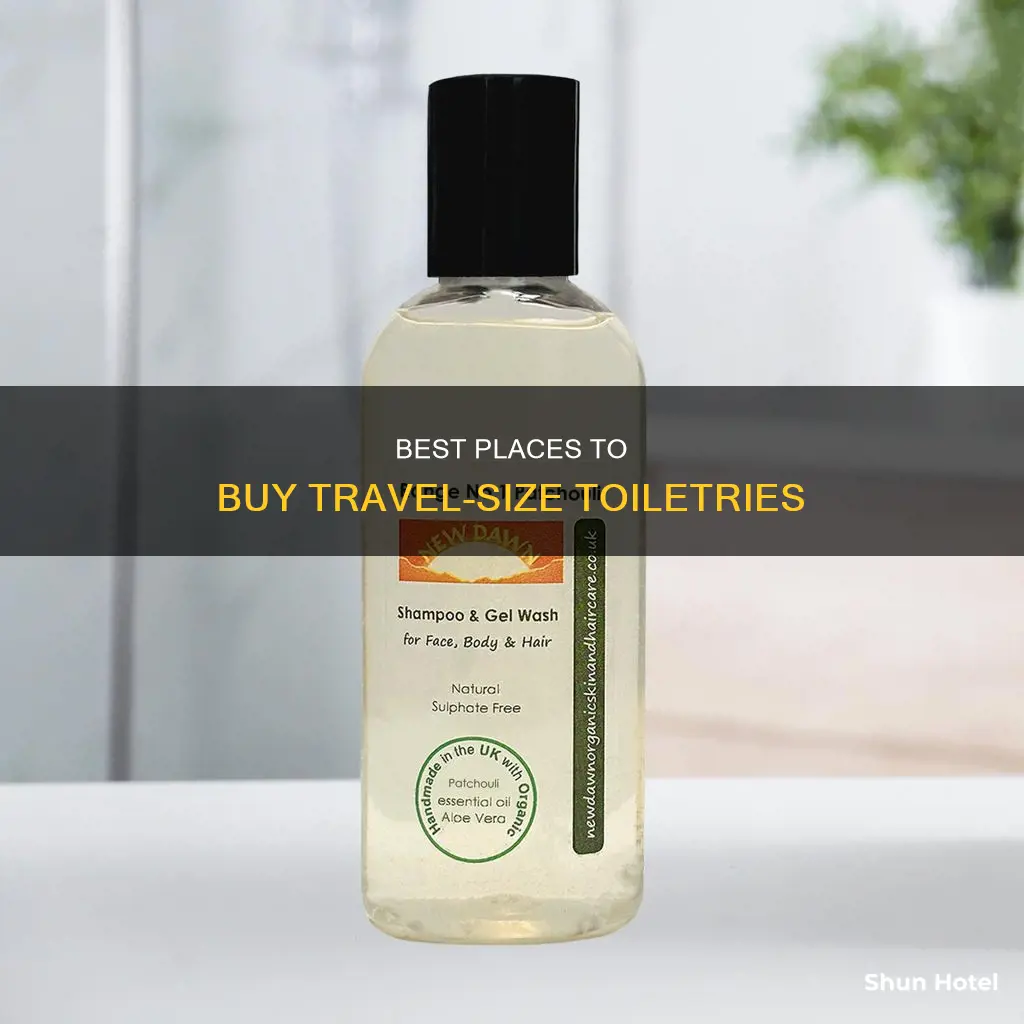 where to buy airport size shampoos