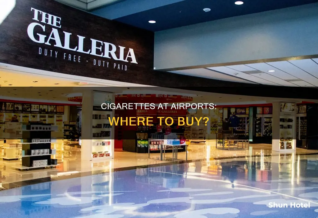where to buy cigarettes in airport