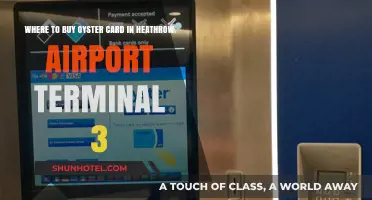 Where to Buy Oyster Cards at Heathrow Airport Terminal 3