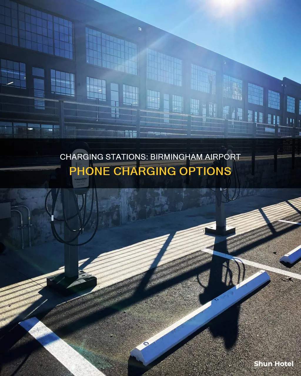 where to charge phone birmingham airport