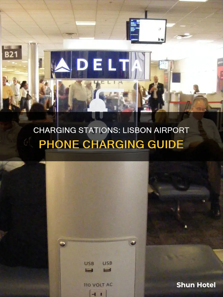 where to charge phone lisbon airport