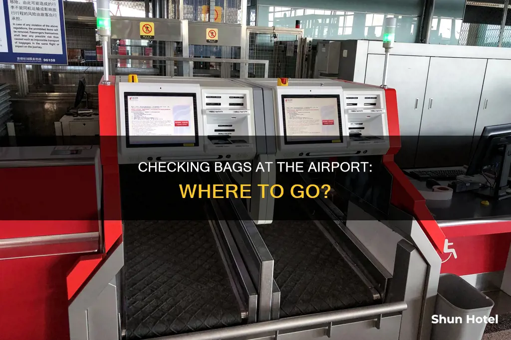 where to check bag at airport