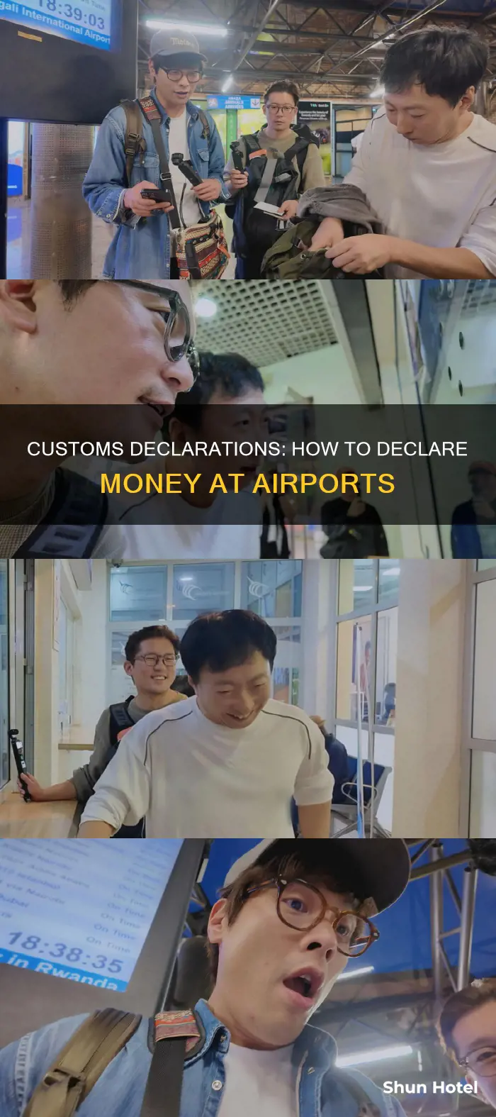 where to declare money at airport