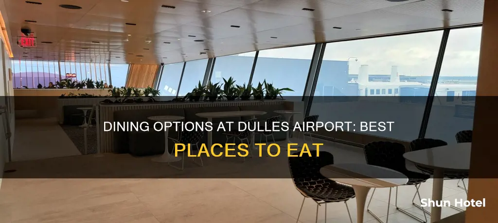where to eat at dulles airport