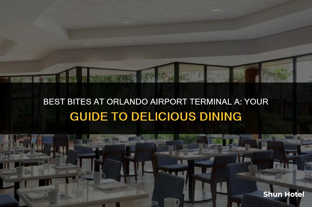 where to eat at orlando airport terminal a