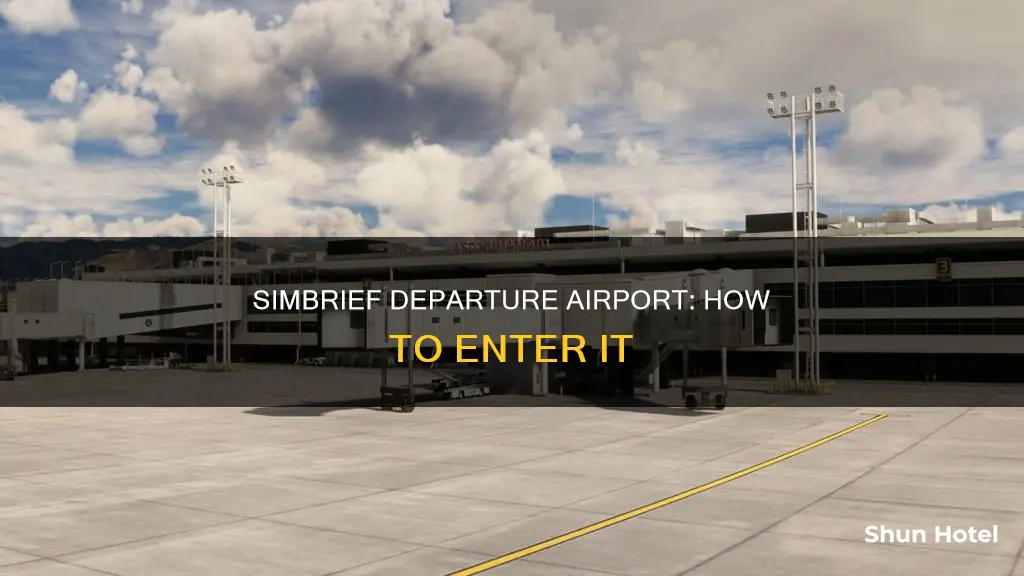 where to enter departure airport simbrief