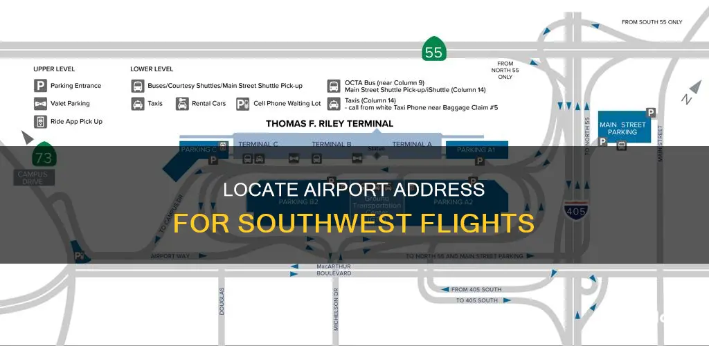 where to find airport address southwest