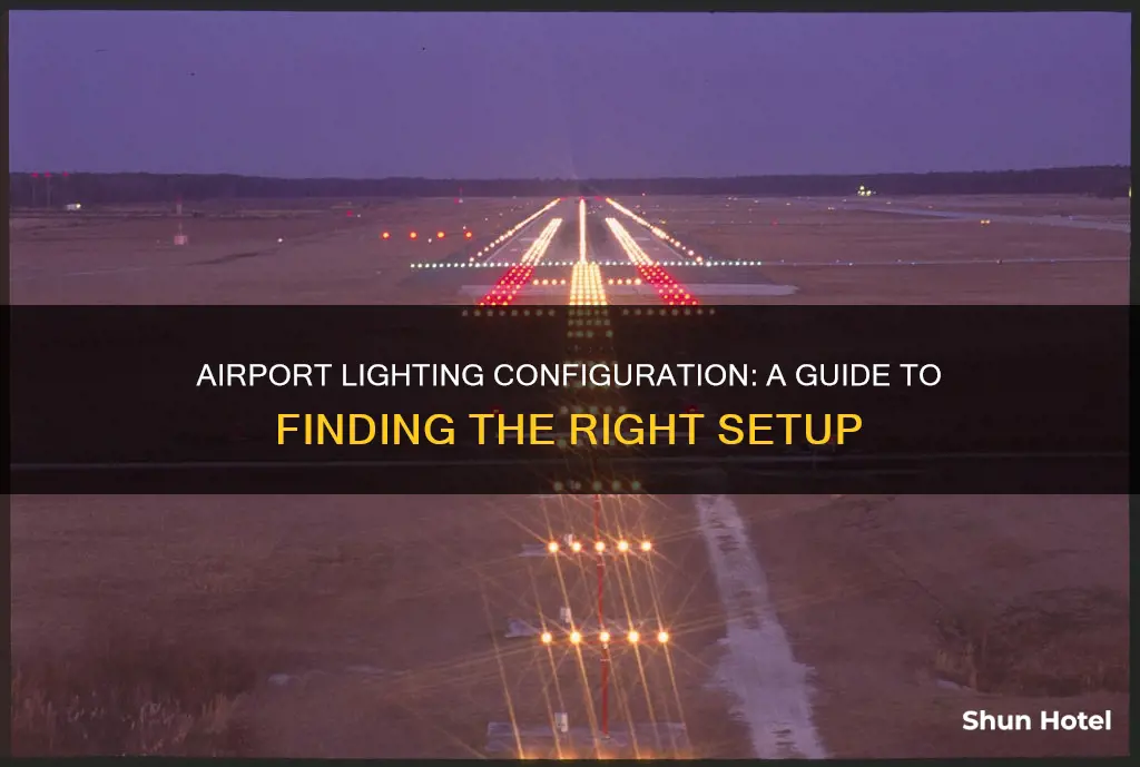 where to find airport lighting configuration