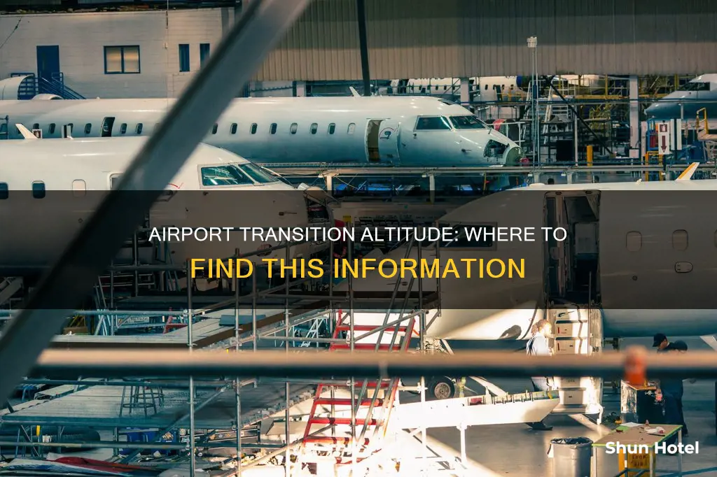 where to find airport transition altitude