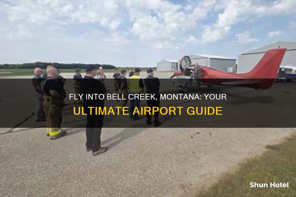 where to fly in at bell creek montana airport