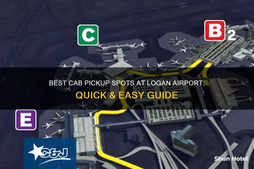 where to get a cab at logan airport