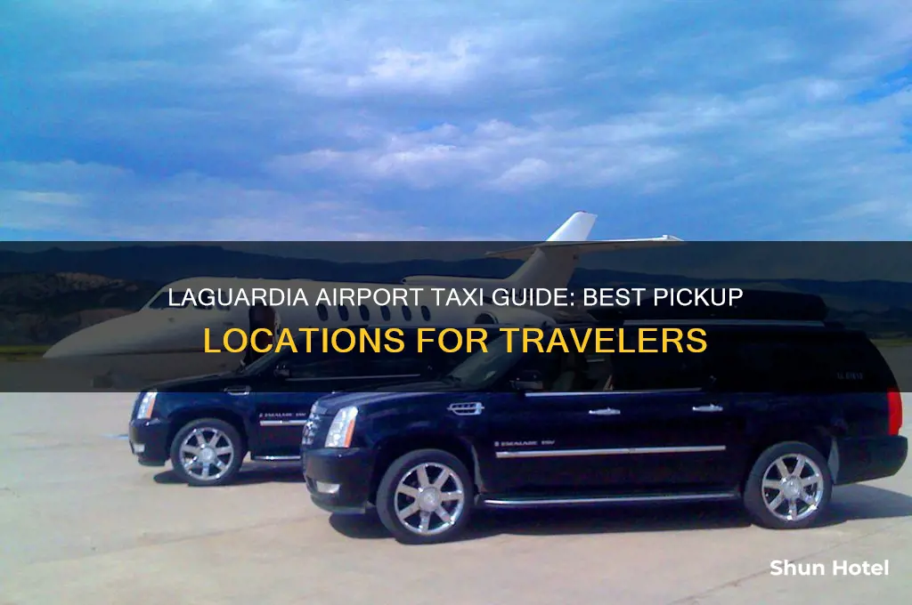where to get a taxi at laguardia airport