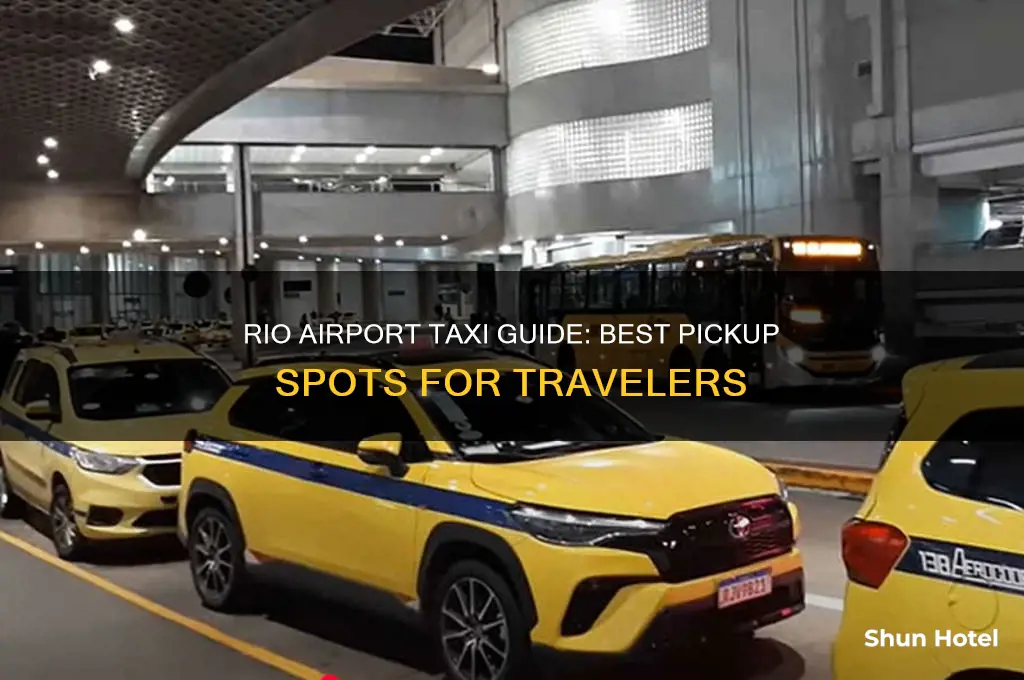 where to get a taxi at rio airport