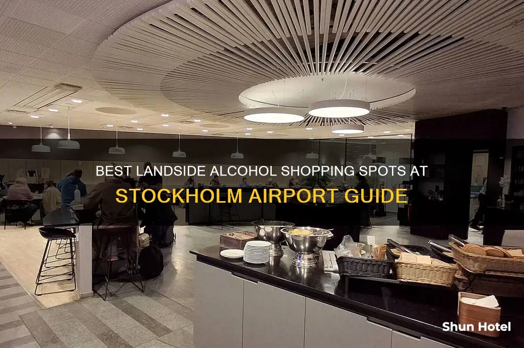 where to get alcohol landside stockholm airport