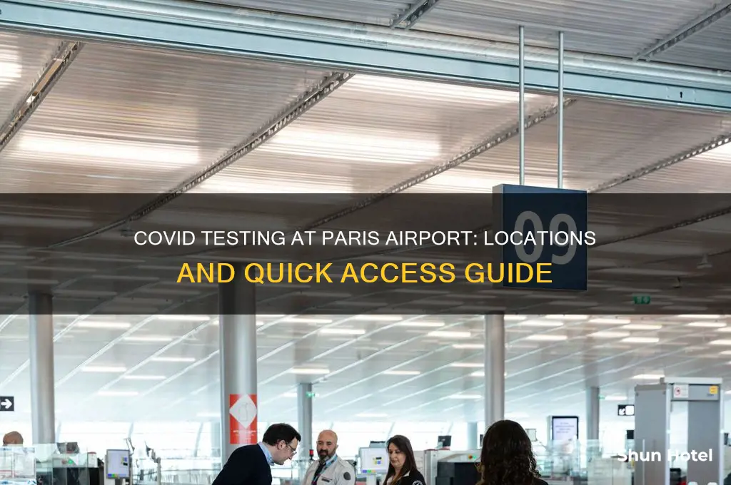 where to get covid test in paris airport