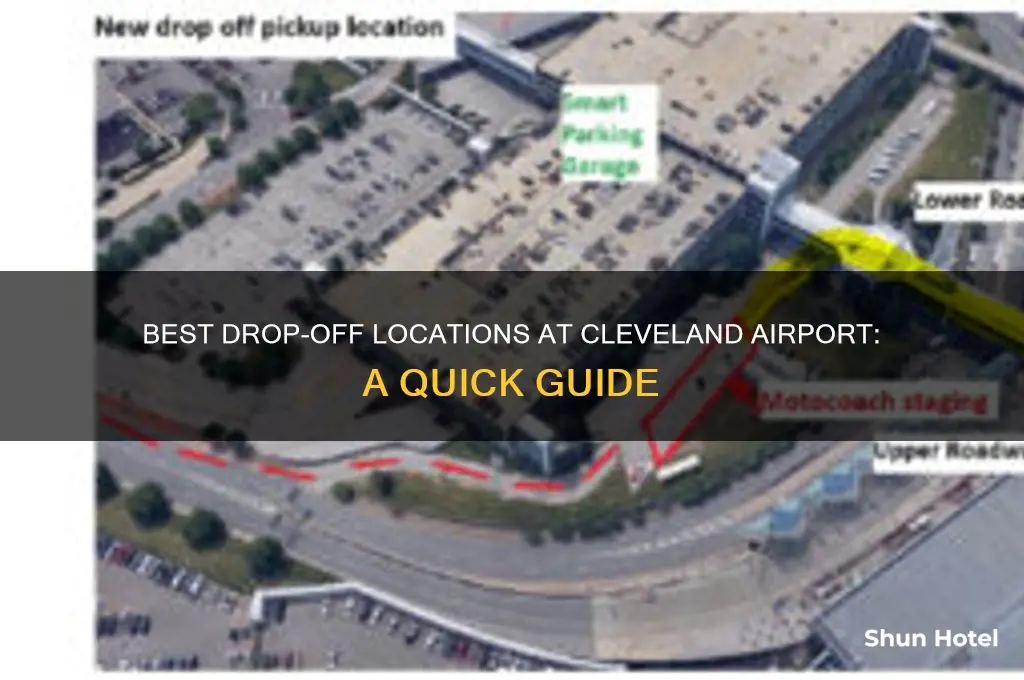 where to get dropped off at cleveland airport