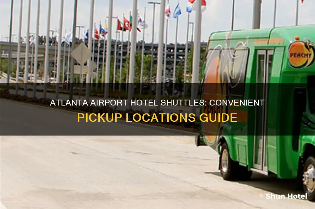 where to get hotel shuttle at altanta airport