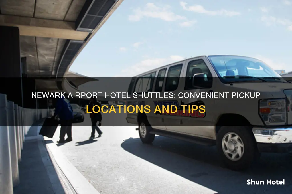 where to get hotel shuttles at newark airport