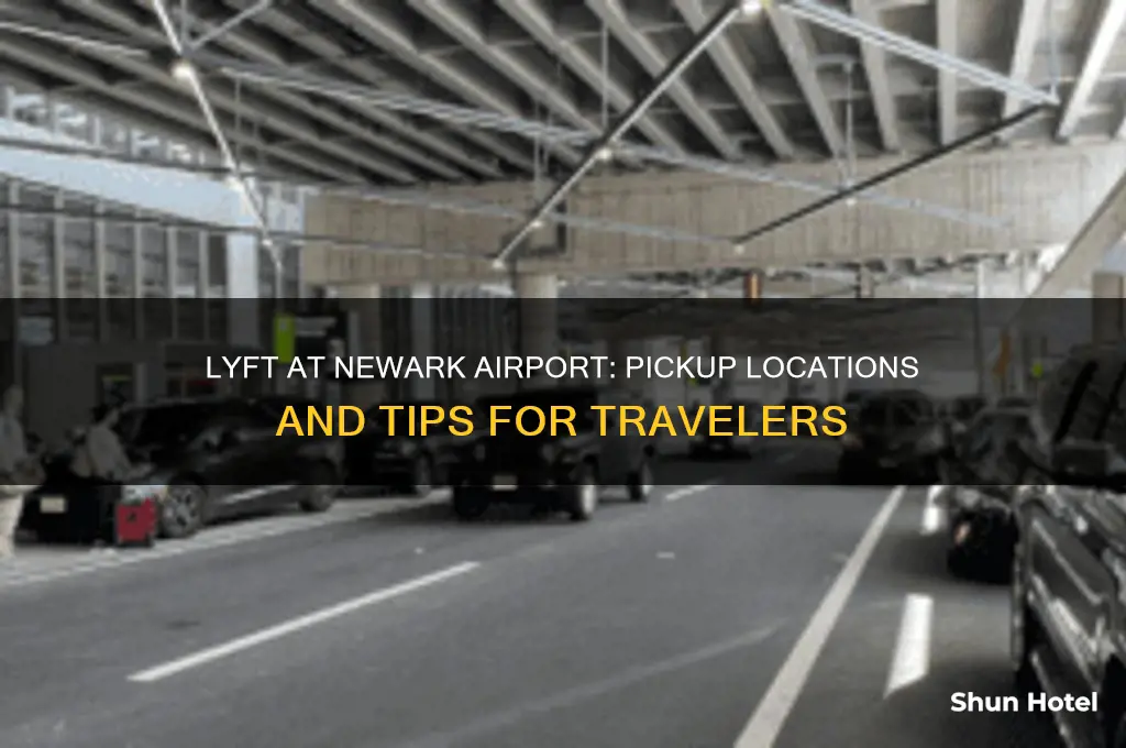 where to get lyft at newark airport