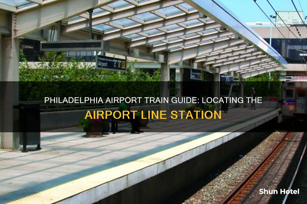 where to get on airport line train at philadelphia airport