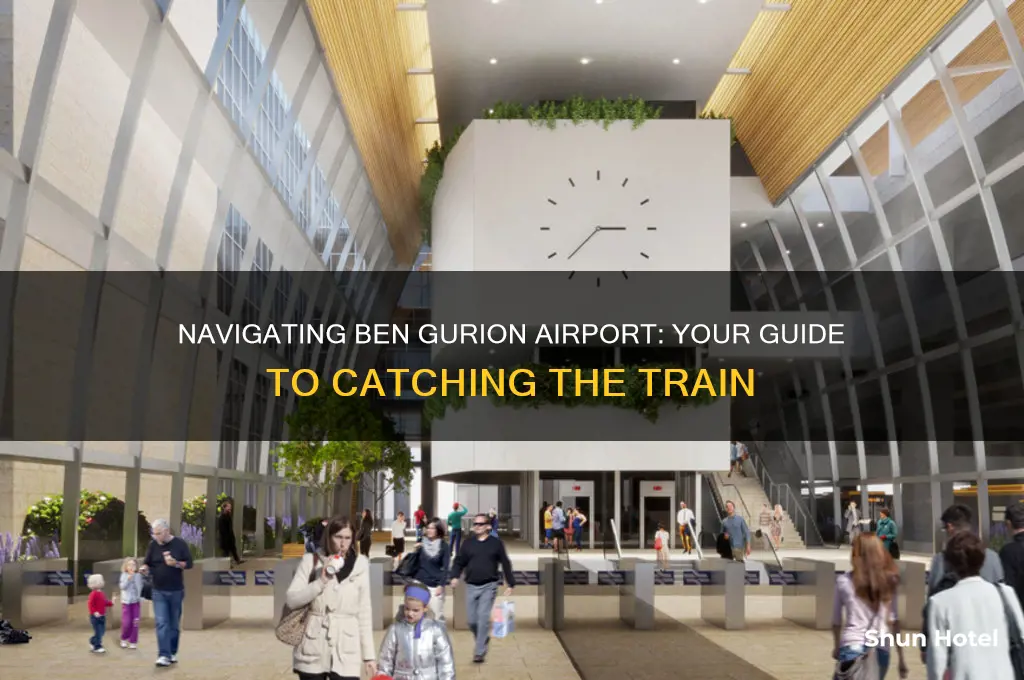 where to get on the train at ben gurion airport