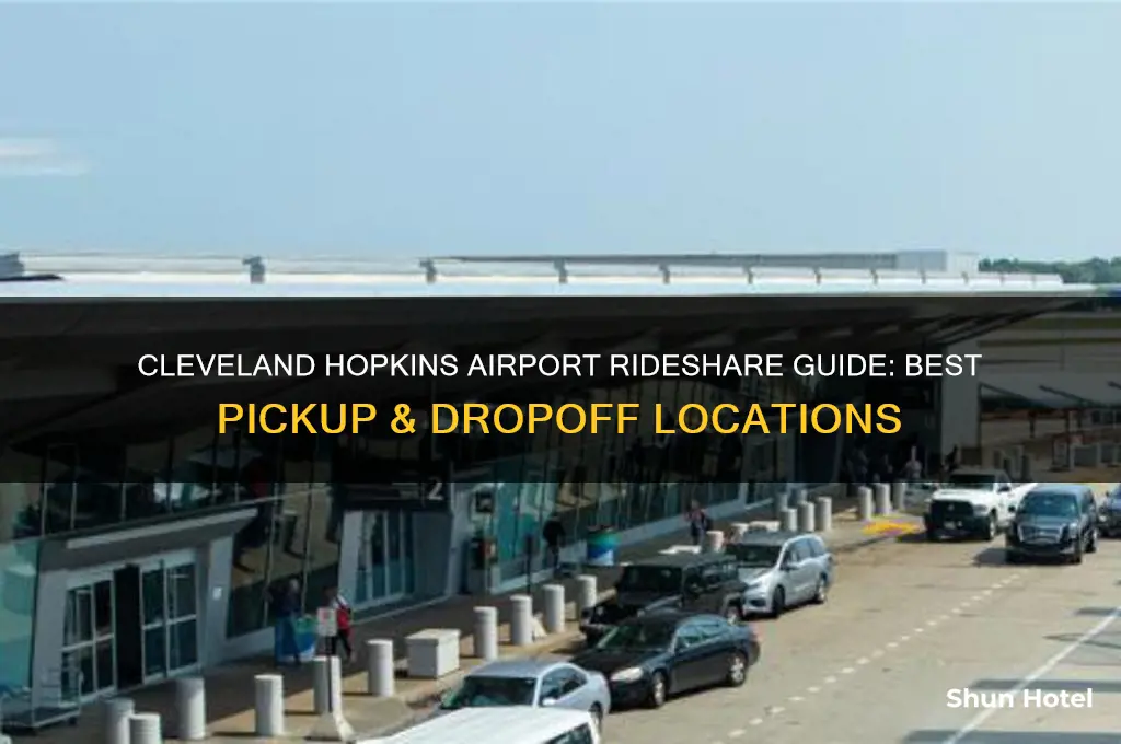 where to get rideshares at cleveland hopkins airport