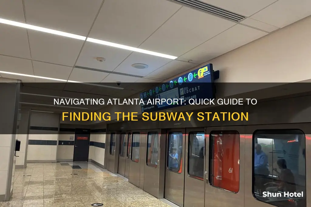 where to get the subway in the atlanta airport