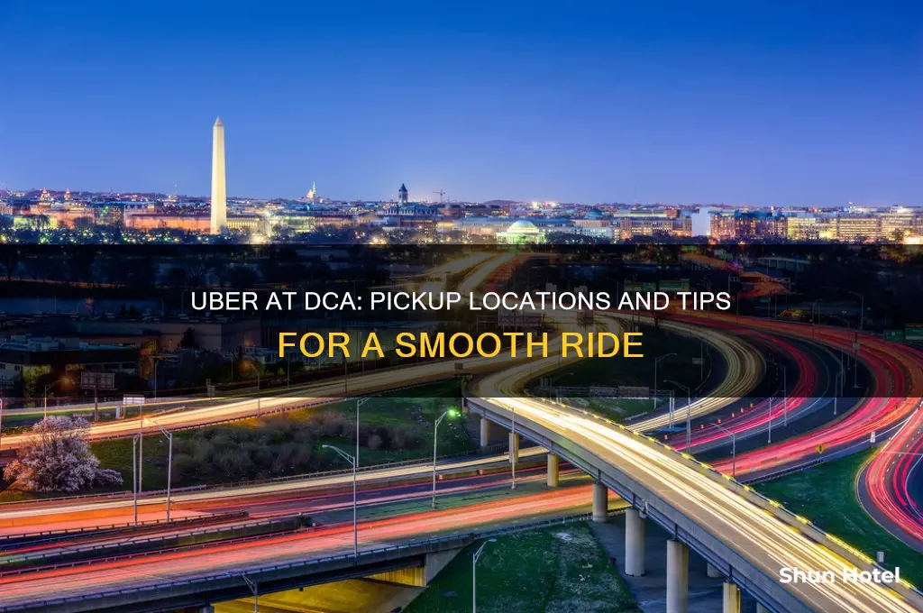 where to get uber at dca airport