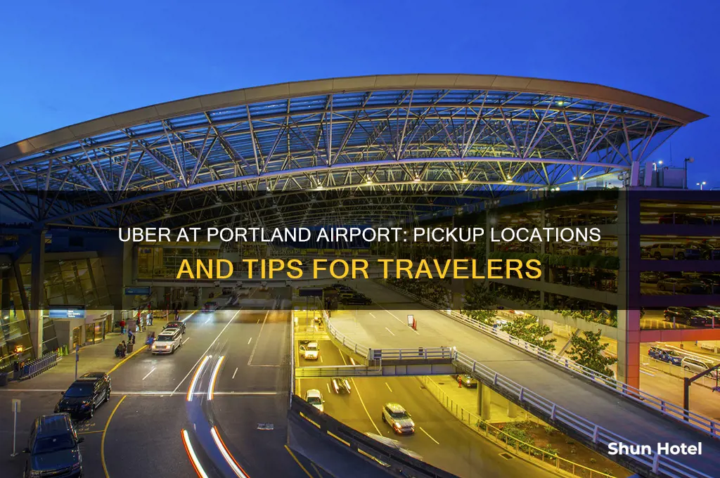 where to get uber at portland airport