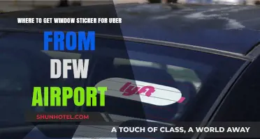 DFW Airport Uber Window Sticker: Where to Get Yours Easily
