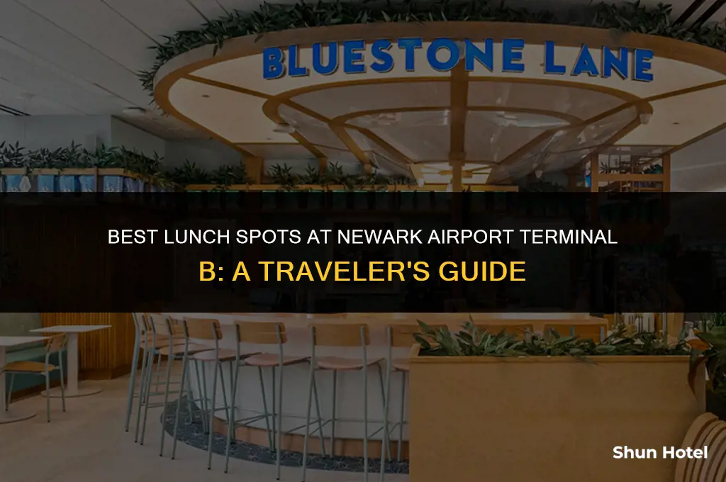 where to have lunch at newark airport terminal b t