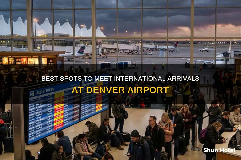 where to meet arriving passengers international from denver airport
