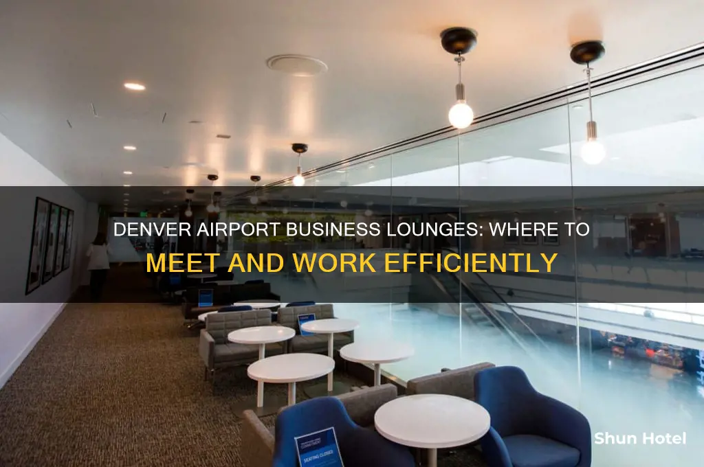 where to meet sat denver airport business flying through