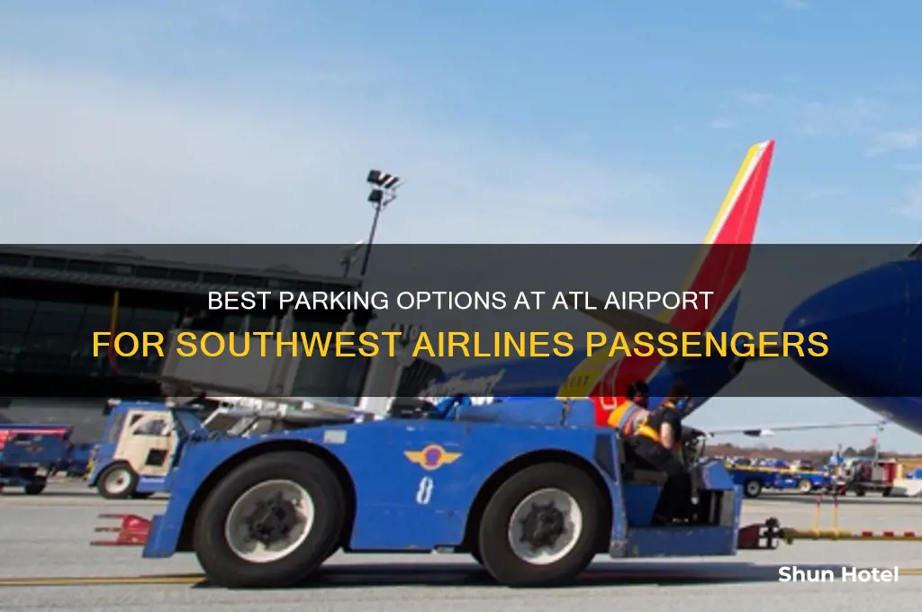where to park at atl airport if flying southwest