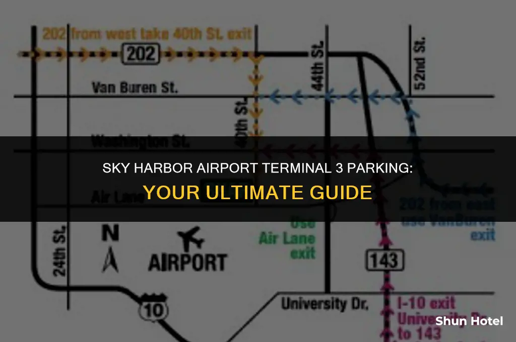 where to park at sky harbor airport for terminal 3