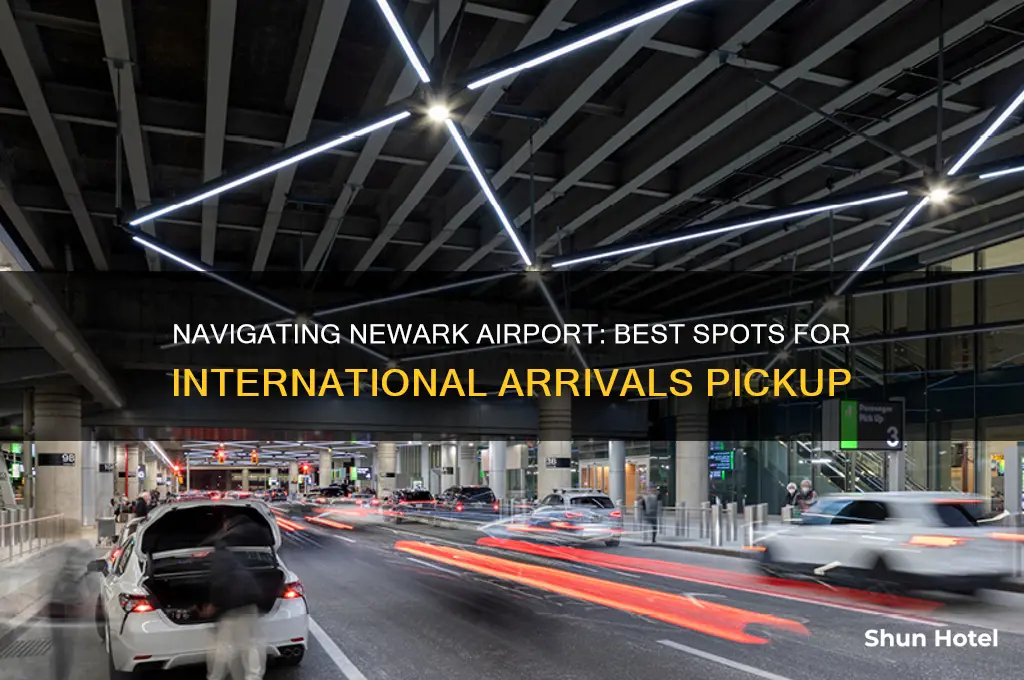 where to pick up international arrivals at newark airport